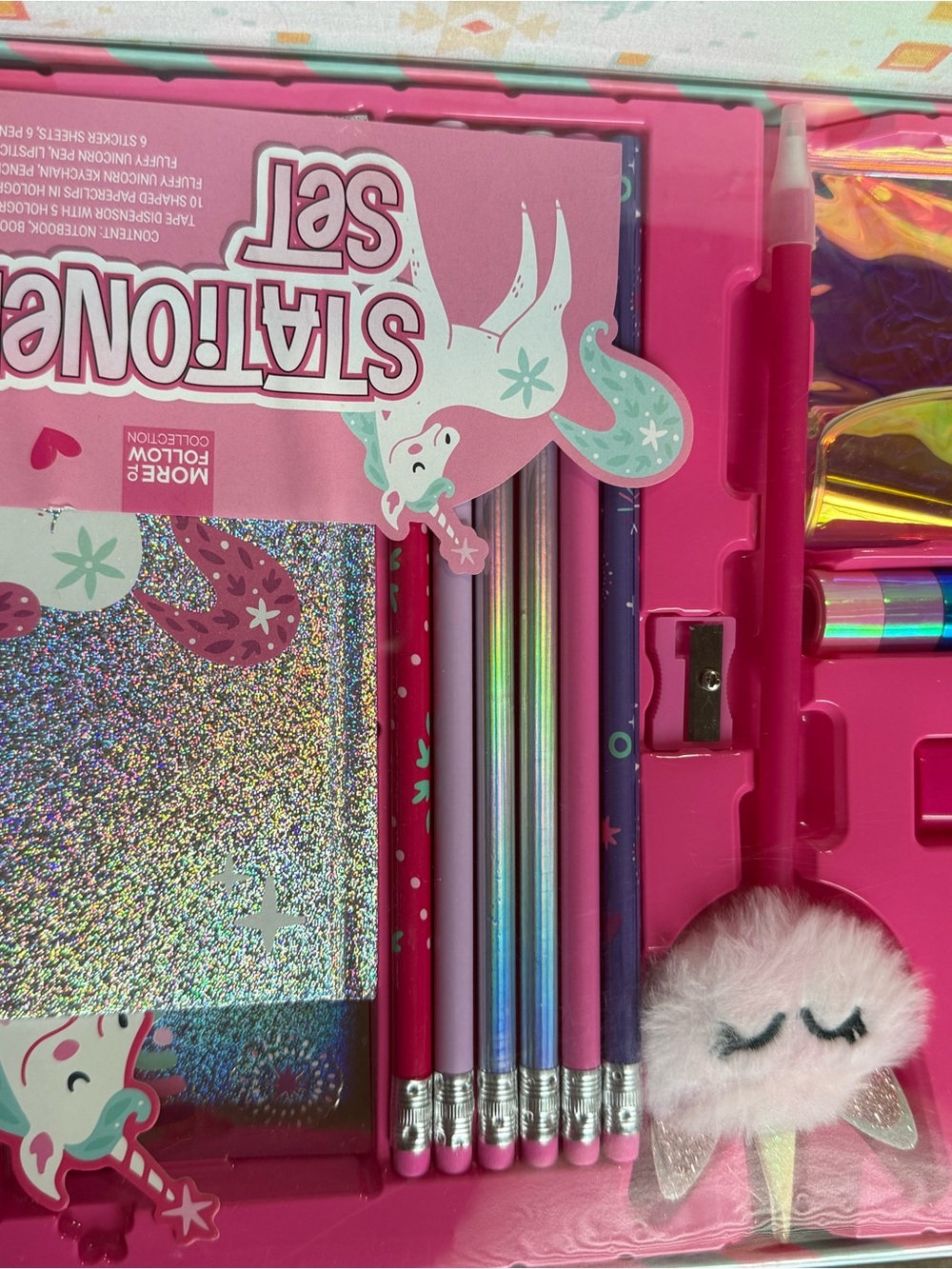 35 pc unicorn stationery set- girls, school supplies, gift